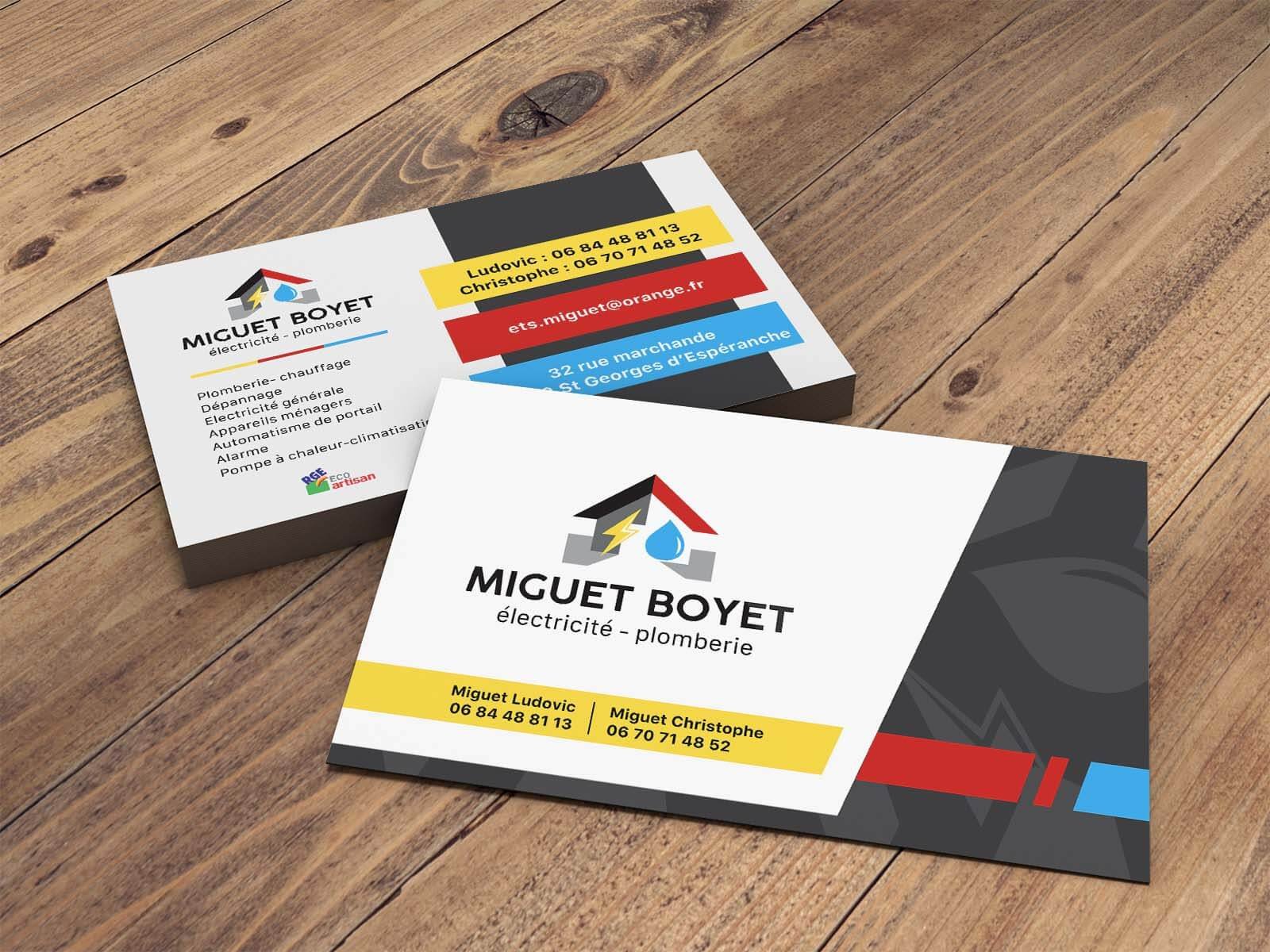 Carte de visite Miguet-Boyet - coadsdigital.fr